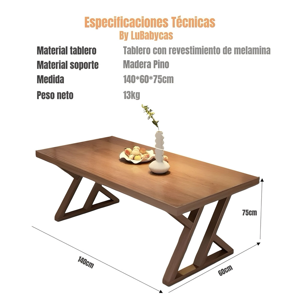 Comedor de Madera East 140/160cm By LuBabycas