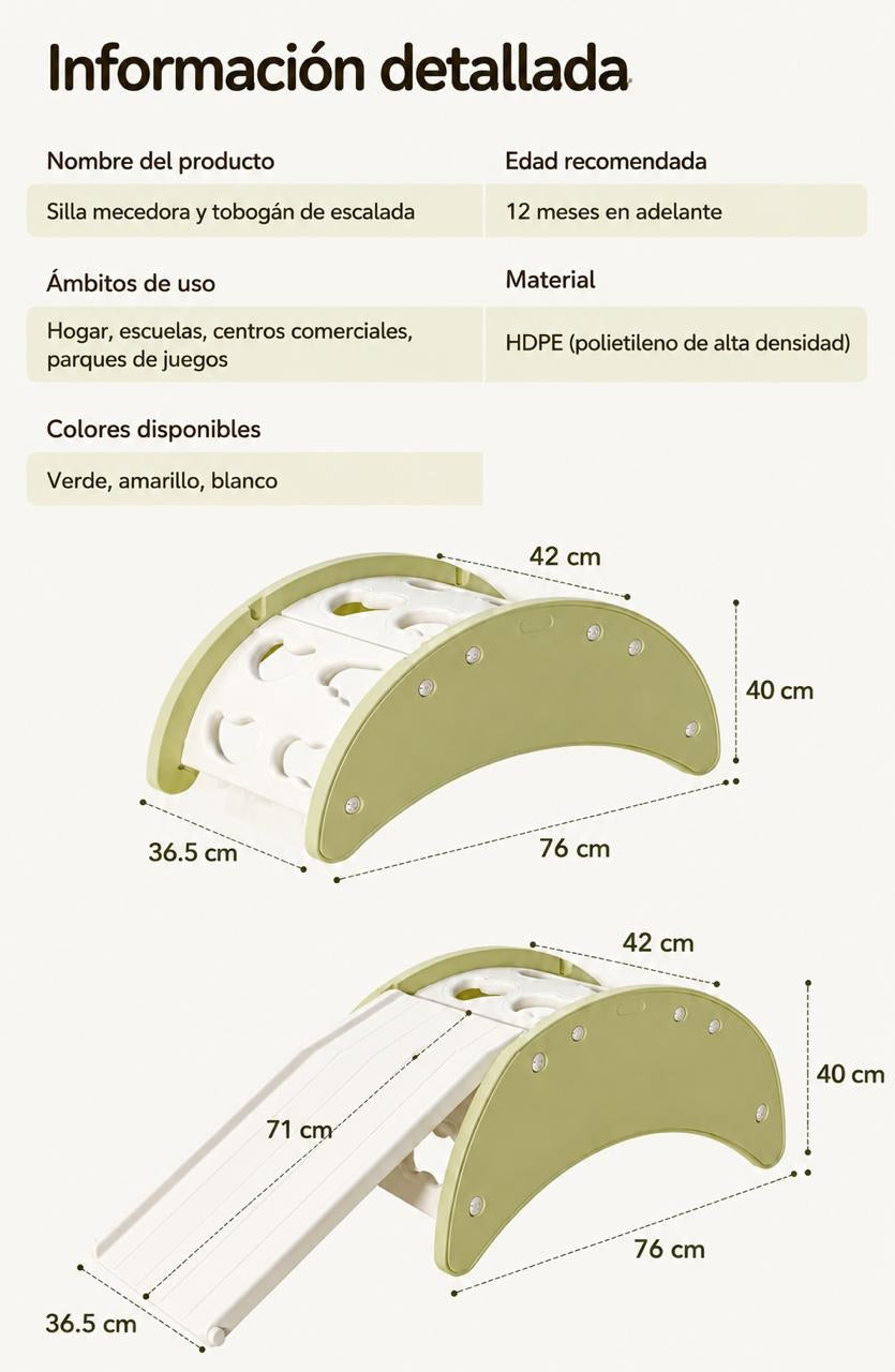 Juguete Escalador Niños LuBabycas Con Alfombra Luna