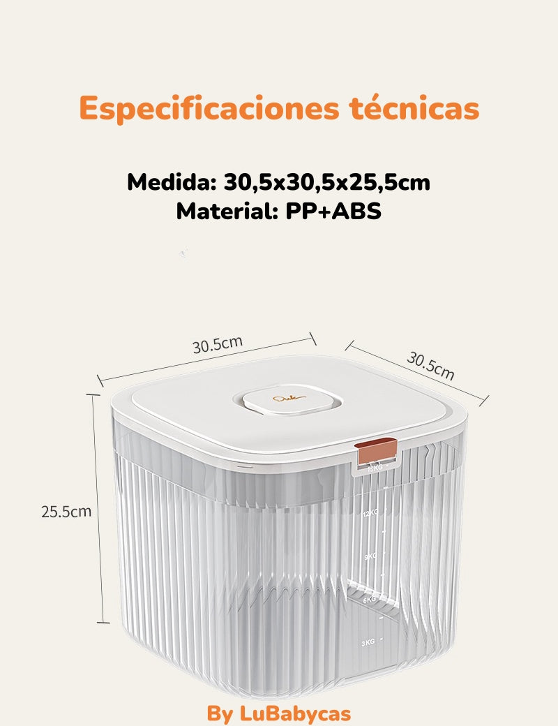 Contenedor De Alimentos Para Mascotas 30KG By LuBabycas