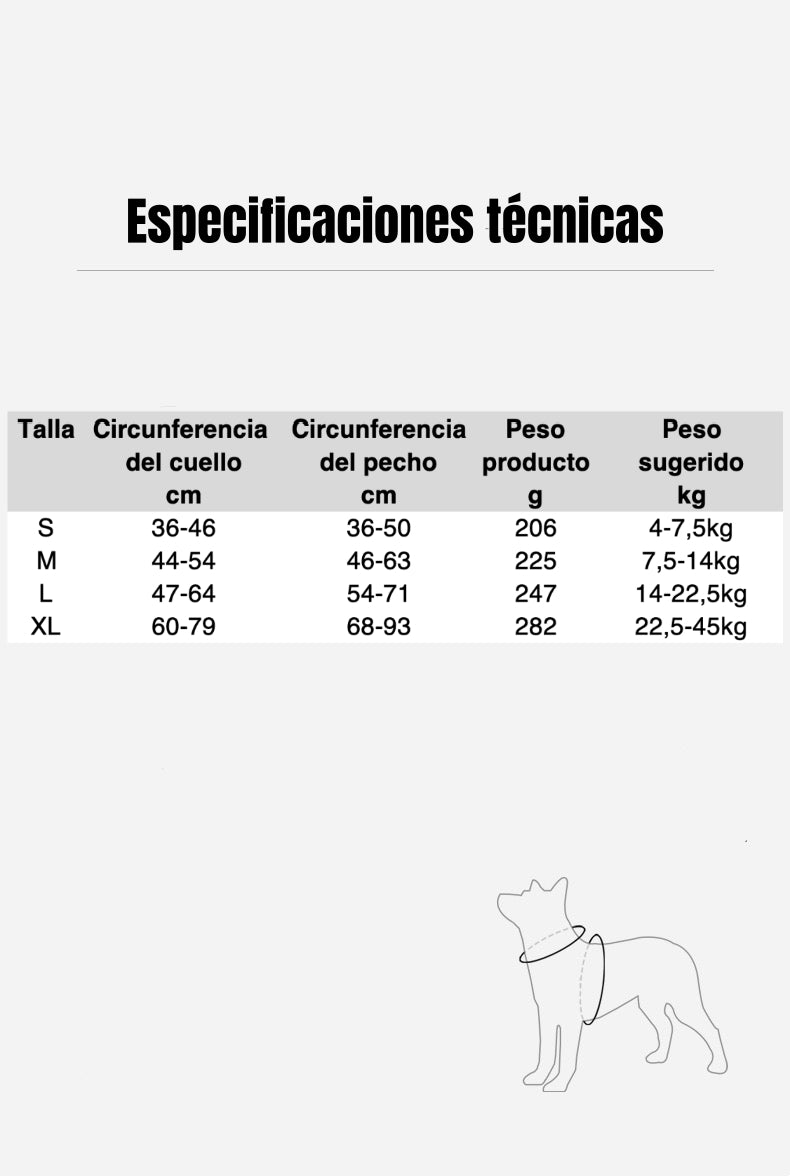 Arnés Para Perro Ajustable Con Correa 1,5M Reflectante Kayla