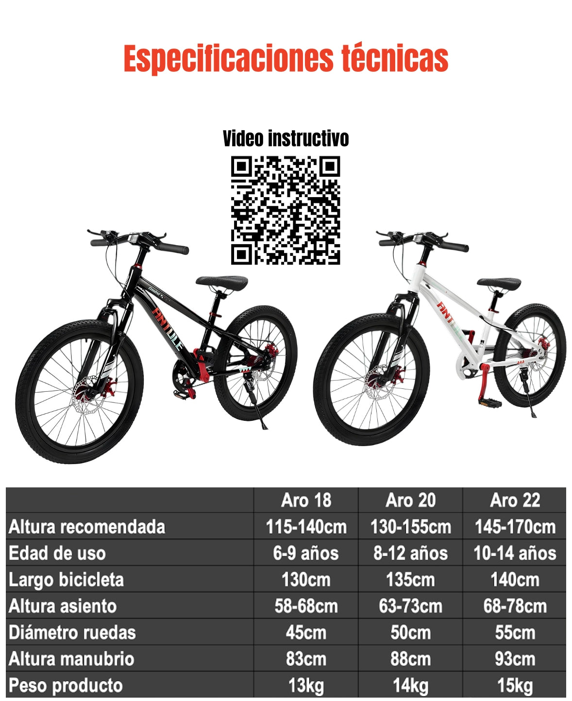 Bicicleta Infantil 10-14 Años Aro 22 Nexa LuBabycas