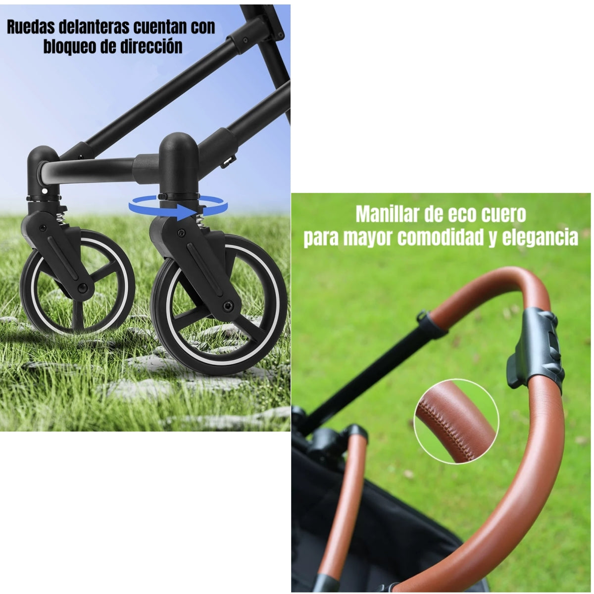 Coche De Bebé Y Mascota 2 En 1 Mix Negro By LuBabycas