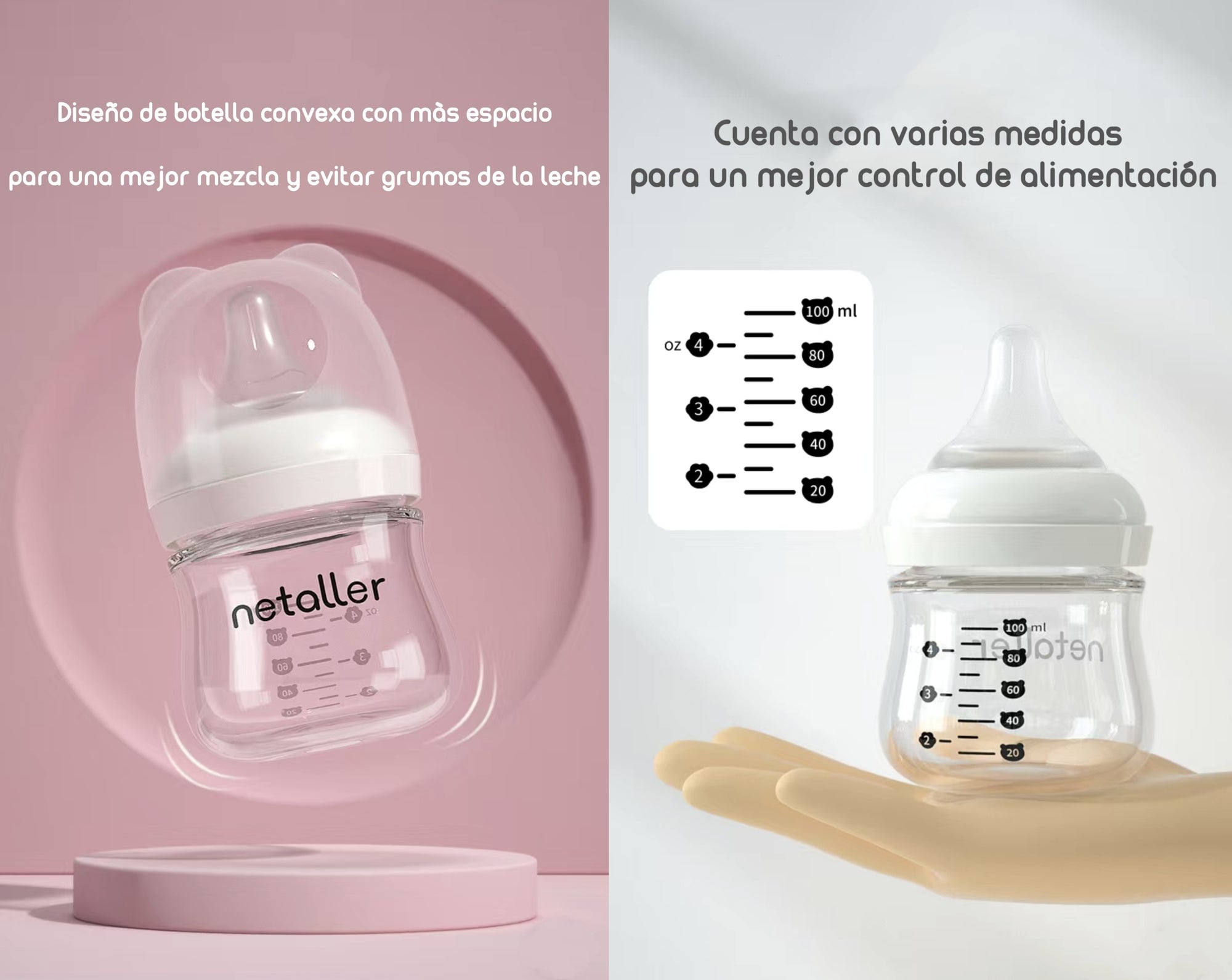 Set 2 Mamaderas Con Protectores 3 Chupetes Caja Lubabycas