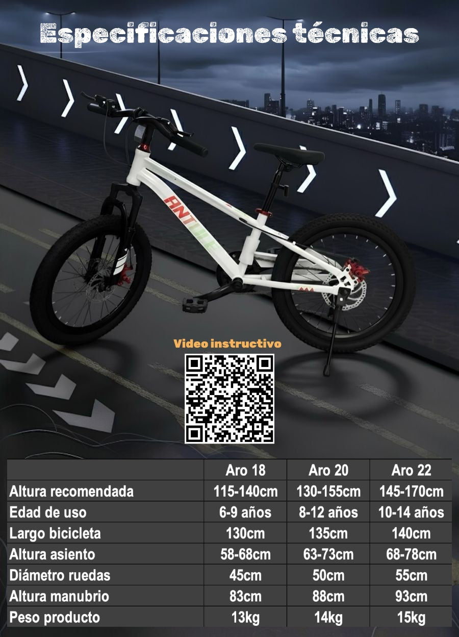 Bicicleta Infantil Aro18/20/22 Nexa LuBabycas