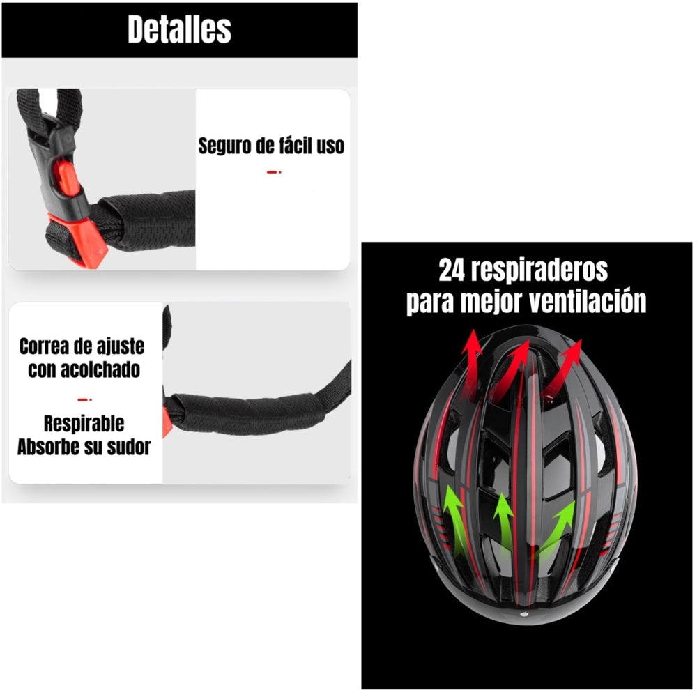 Casco Bicicleta Con Mica Facial Magnética LuBabycas