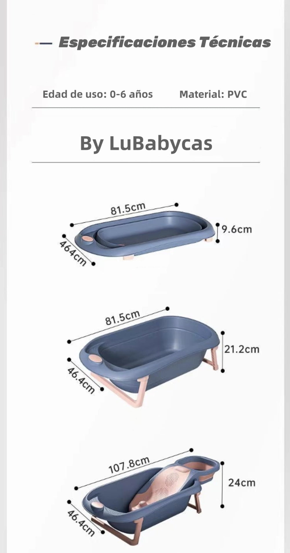 Bañera Aquacare Con Lavapelo LuBabycas