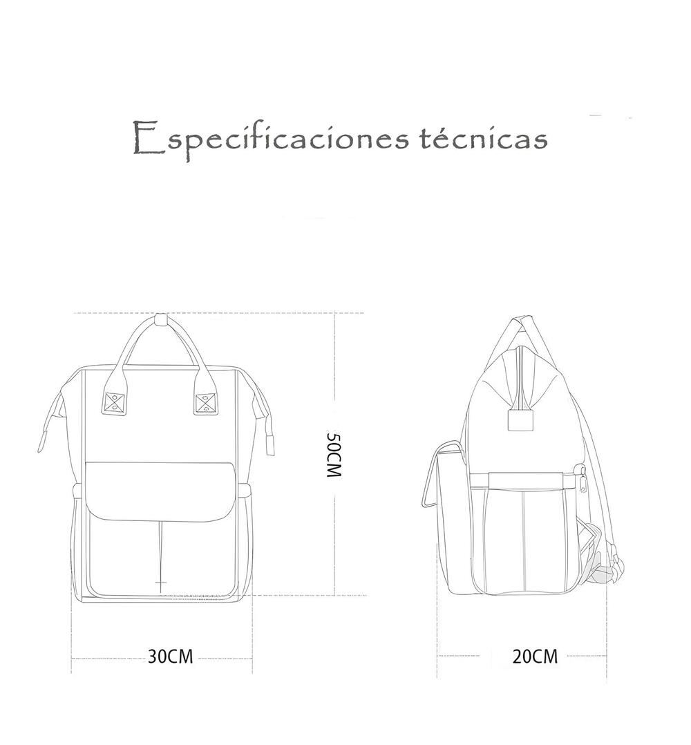 Mochila Maternal Premium Impermeable LuBabycas