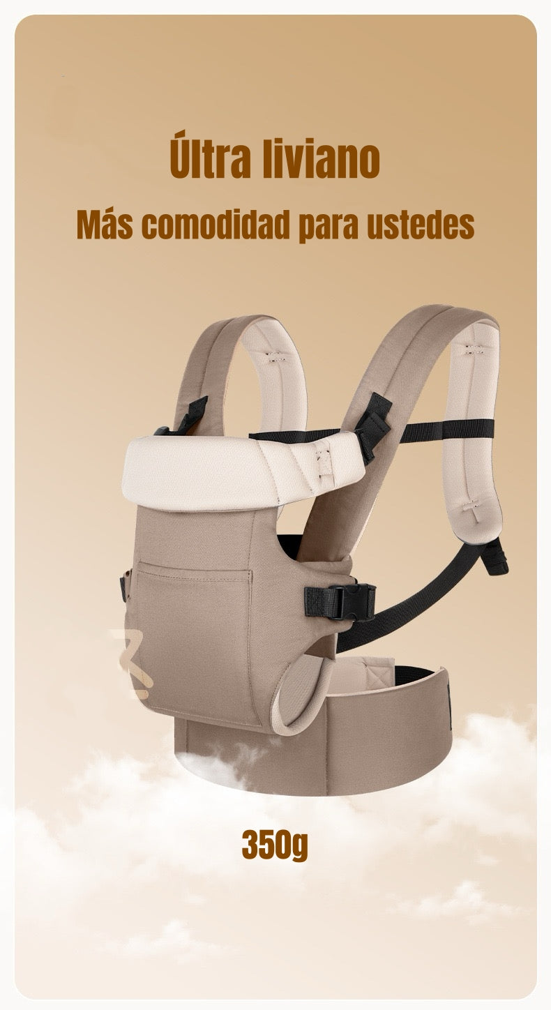 Portabebé Ergonómico Multifuncional Negro Rio By Lubabycas