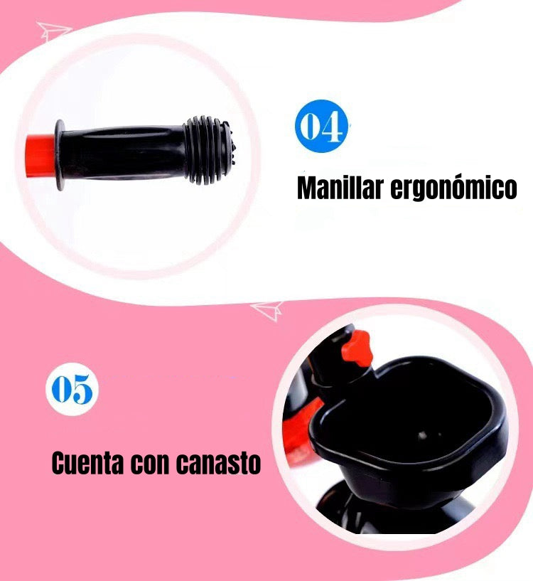 Triciclo Infantil Con Canastos 5 Años Unix Rojo LuBabycas