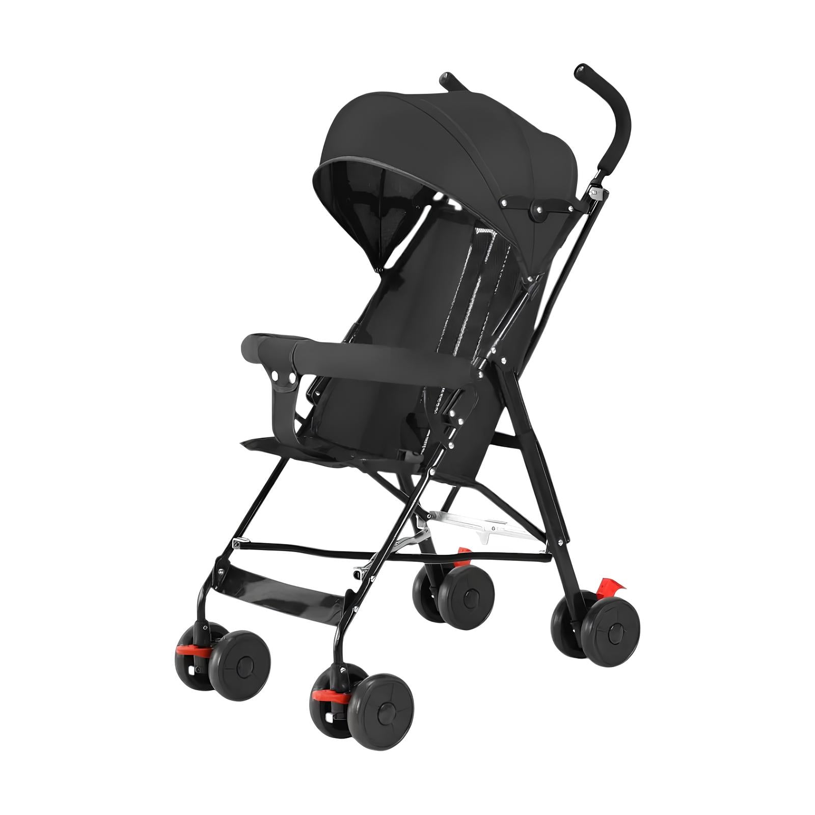 Coche Paragua Con Posa Vaso Swift Negro LuBabycas