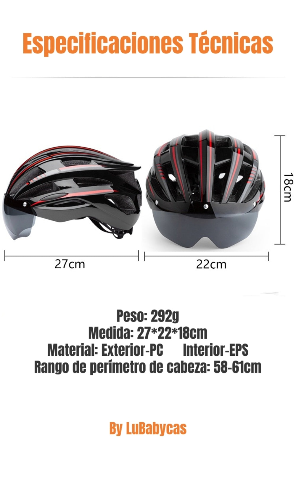 Casco Bicicleta Con Mica Facial Magnética Rojo Model 1