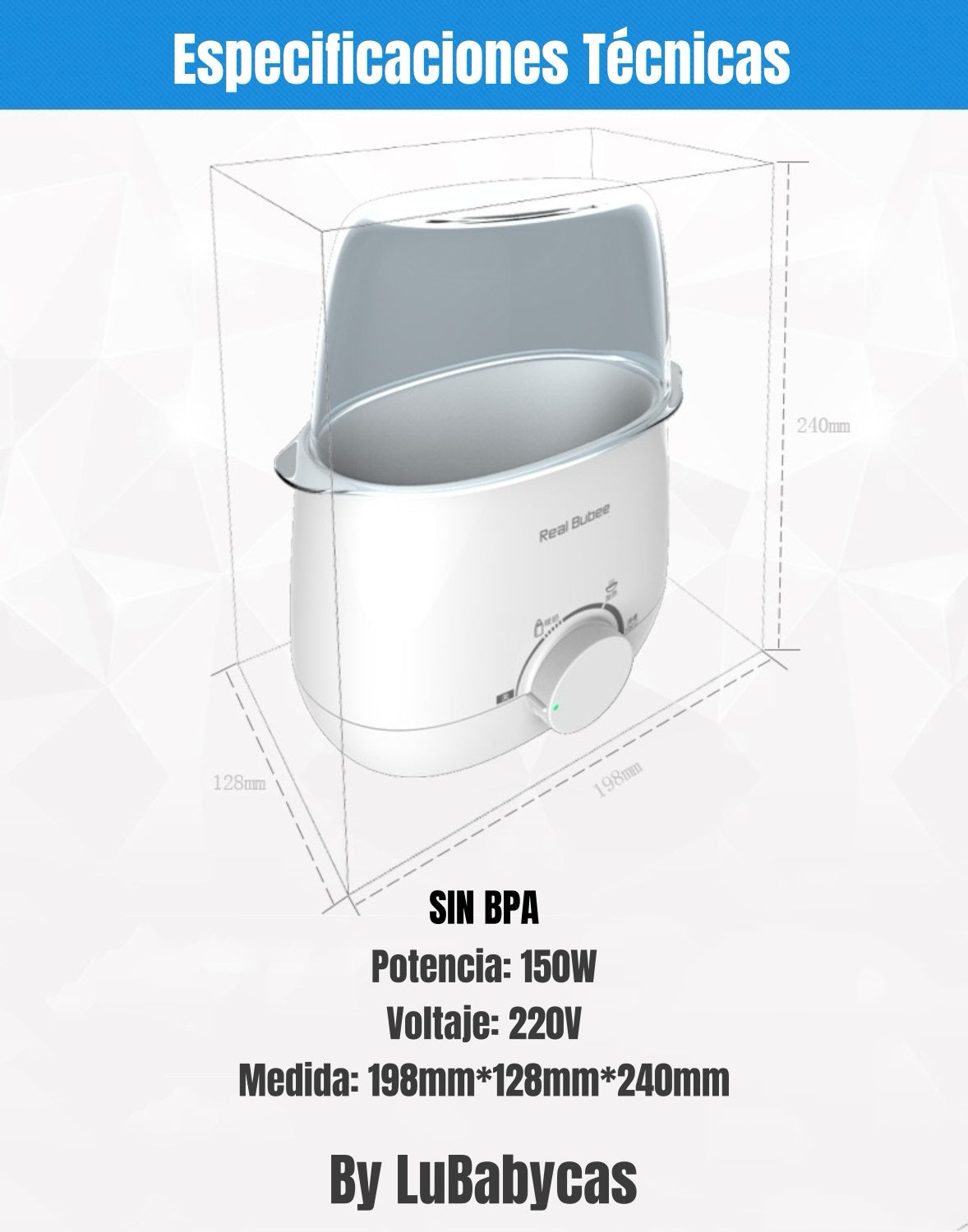 Calentador de Mamaderas Doble 3 En 1 By LuBabycas