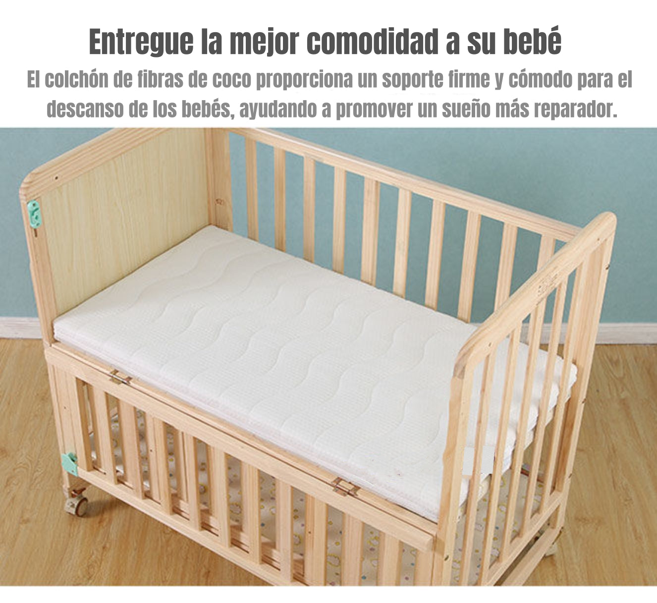 Colchón de Coco Cuna 85X45X4CM LuBabycas