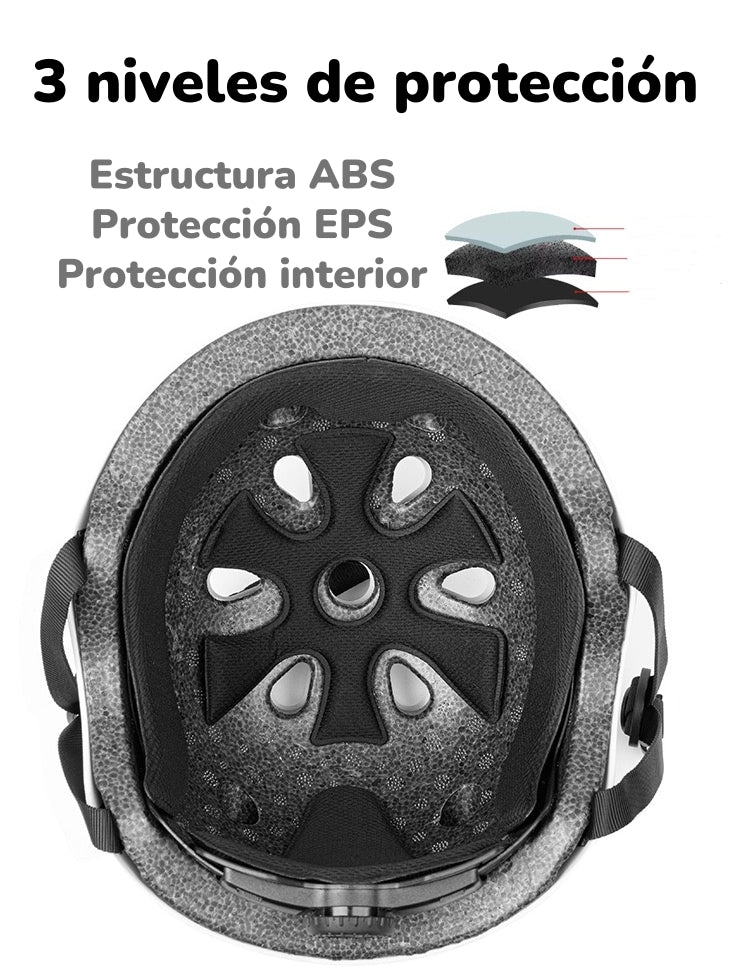 Casco Infantil Bicicleta Regulable Fantasy Blanco LuBabycas