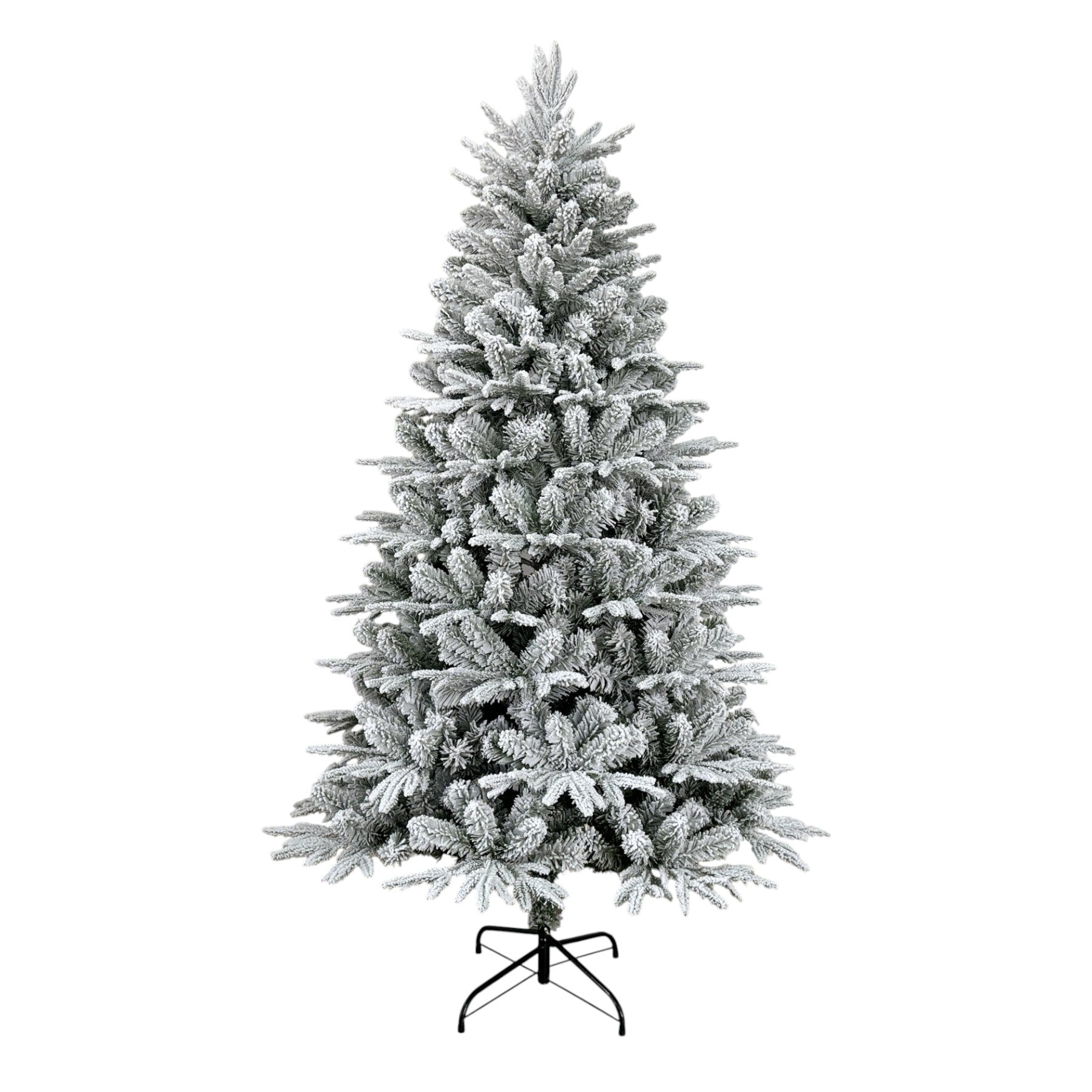 Árbol De Navidad Pino Blanco Con Base Metal 210cm