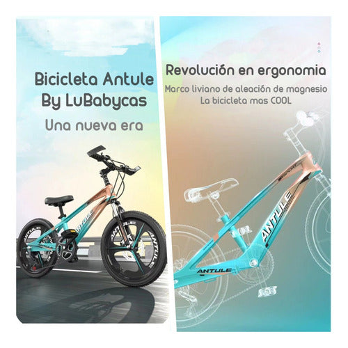 Bicicleta Infantil 10-15 Años Aro 22 Lubabycas Verde