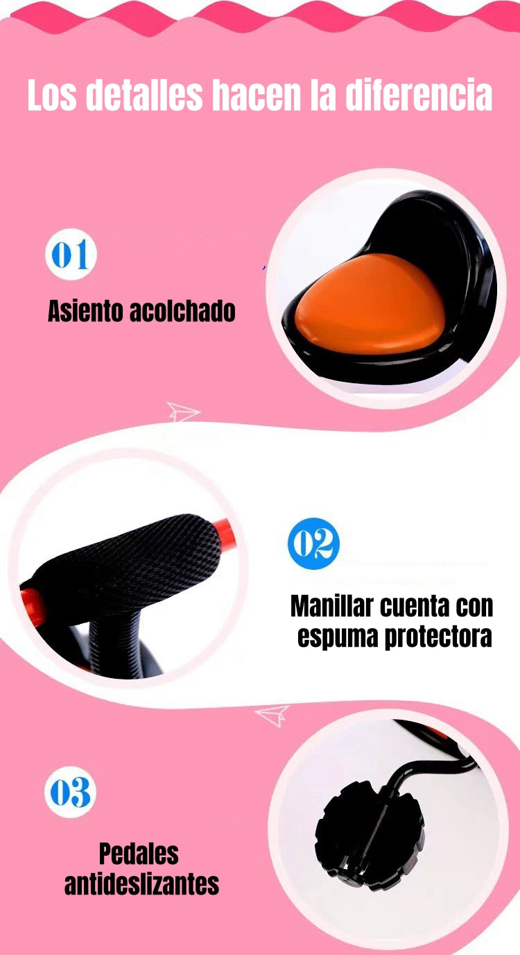 Triciclo Infantil Con Canastos 5 Años Unix Rojo LuBabycas