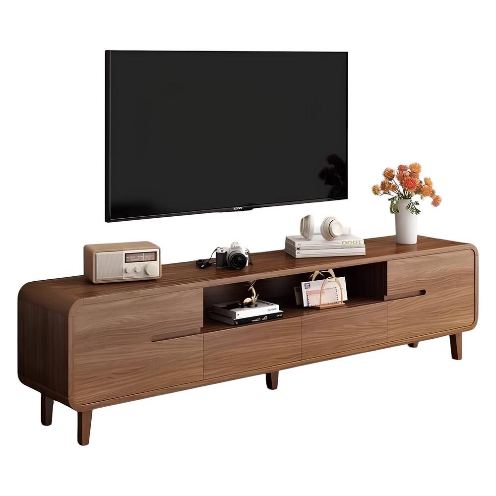 Mueble De TV Rack Madera 200cm Santiago By LuBabycas