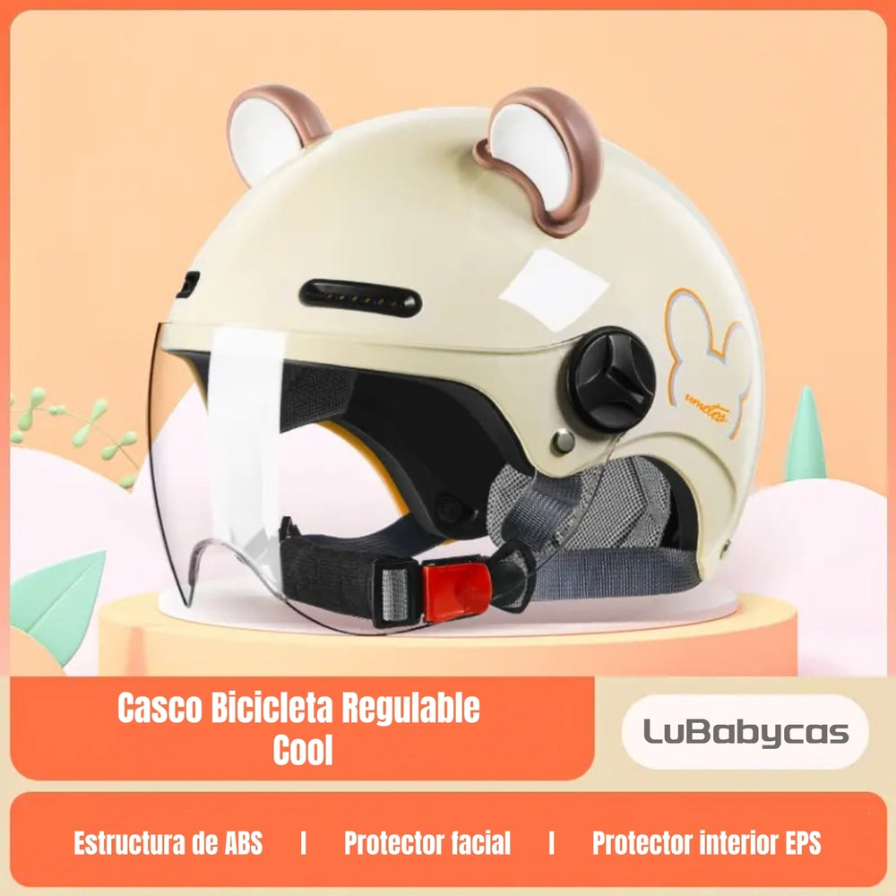 Casco Infantil Bicicleta Regulable Cool LuBabycas