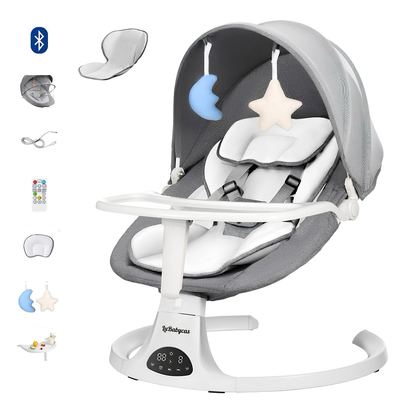 Mecedora Eléctrica 2 En 1 Bluetooth Yoya LuBabycas