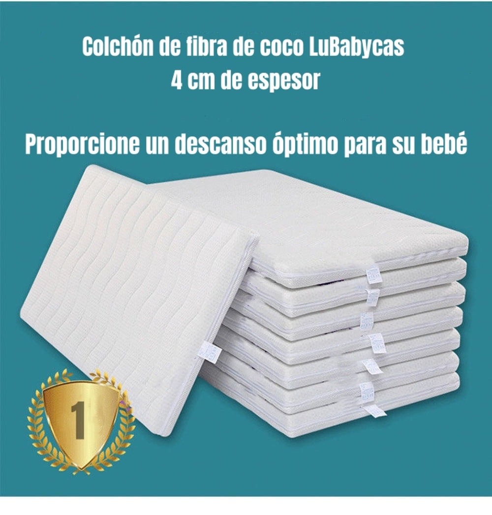 Colchón de Fibra de Coco 4cm de Espesor LuBabycas