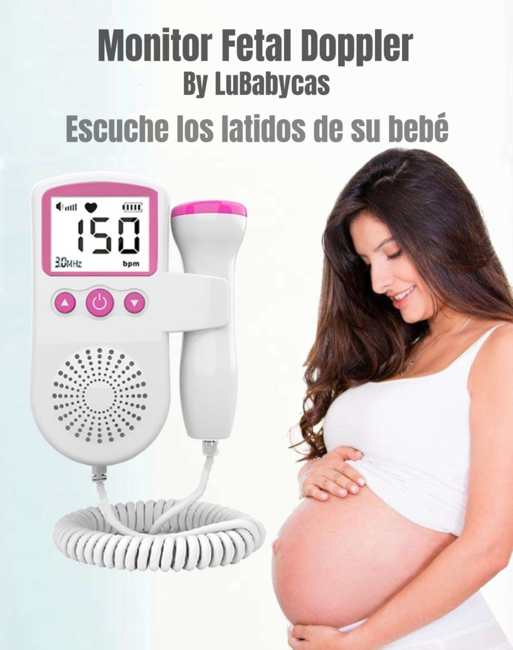 Monitor Fetal Doppler Latidos Corazón Bebé By LuBabycas