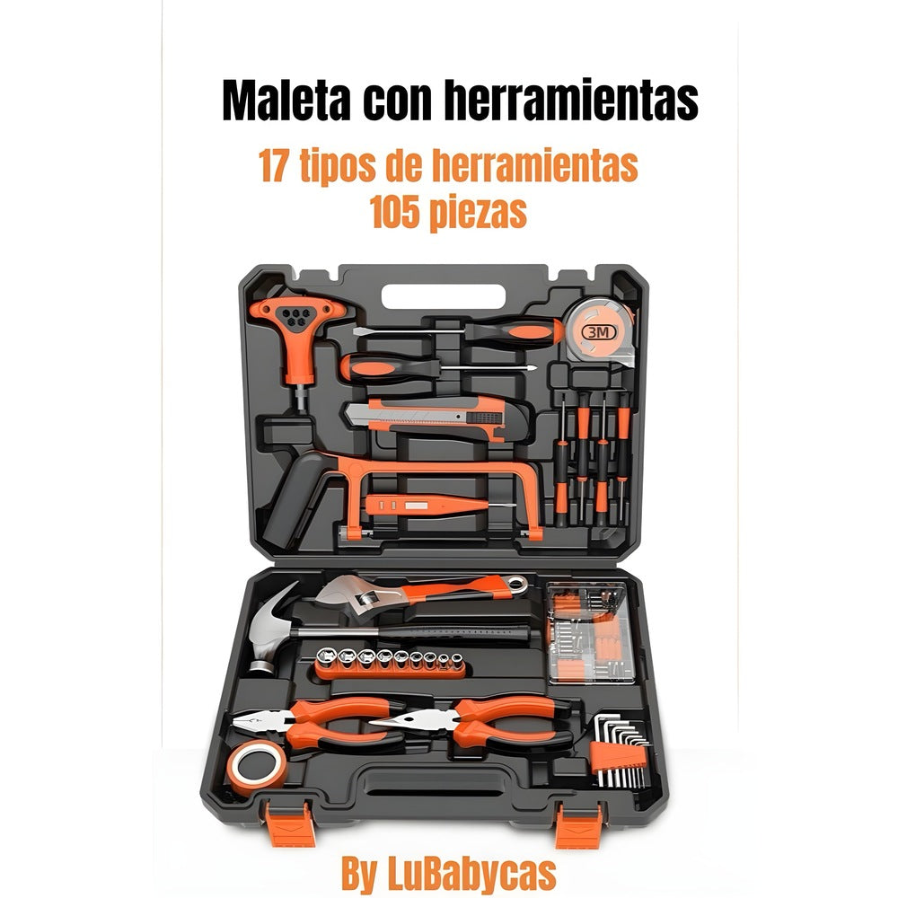 Set Herramientas 105 Piezas 17 Tipos Con Caja By LuBabycas