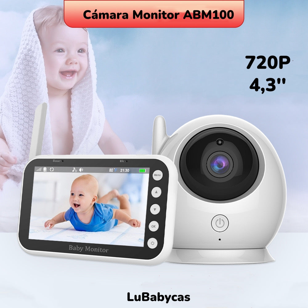 Cámara Monitor Inteligente 720P Pantalla 4,3″ ABM100 LuBabycas