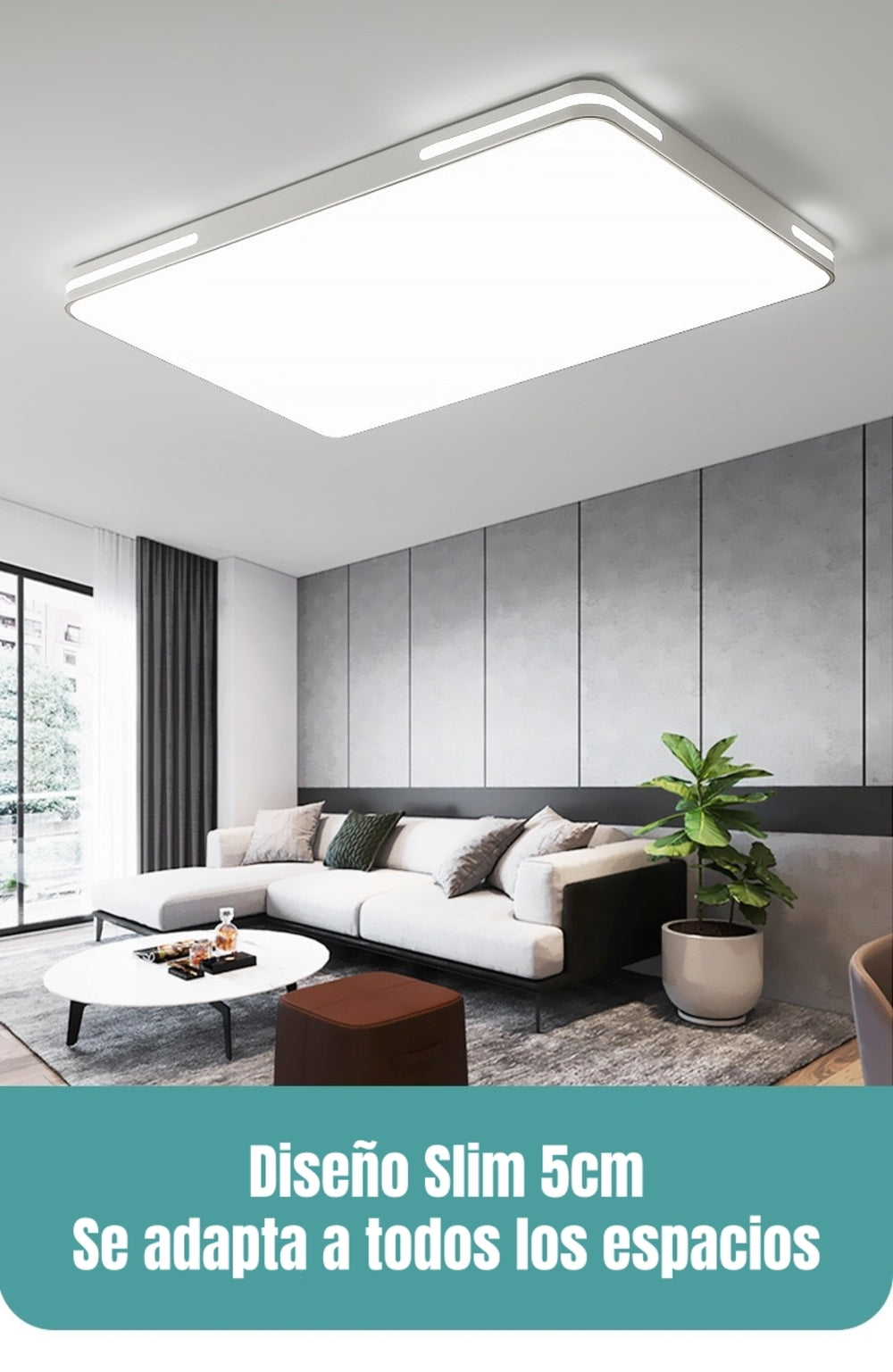 Lámpara de Techo Led 90x60CM 96W By LuBabycas