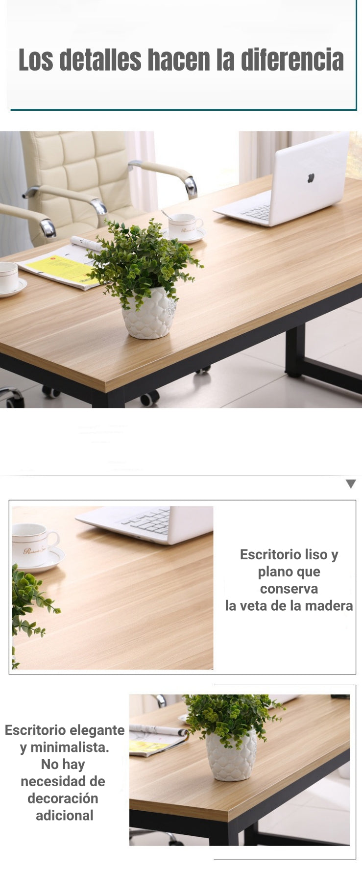 Escritorio Mesa 120*60*74cm By LuBabycas Blanco