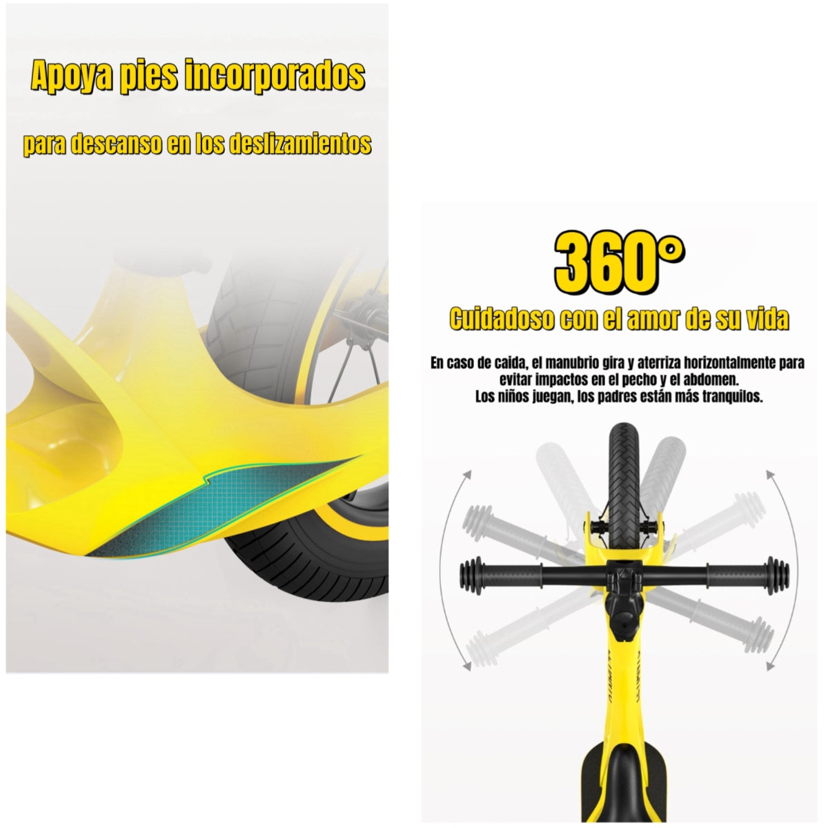 Bicicleta de Equilibrio Convertible Aro 12 y 14 Negra