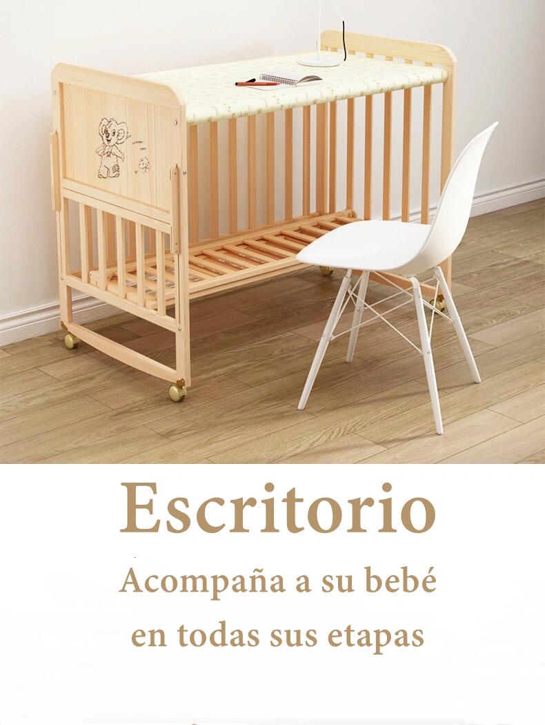 Cuna Colecho Madera Pack&Play LuBabycas Con Mudador