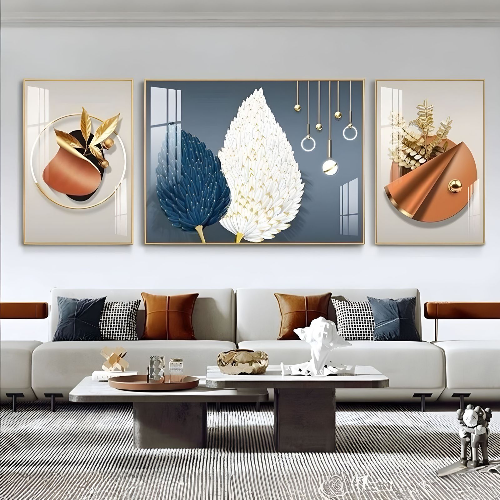 Set De 3 Cuadros Decorativos Marcos de Aluminio By LuBabycas