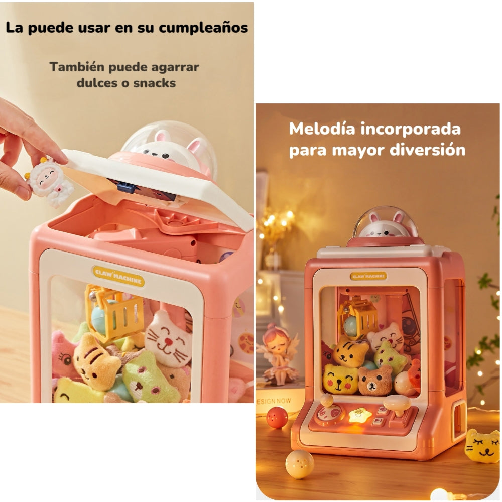 Juego Mini Maquina De Peluches Niños Rosada By LuBabycas