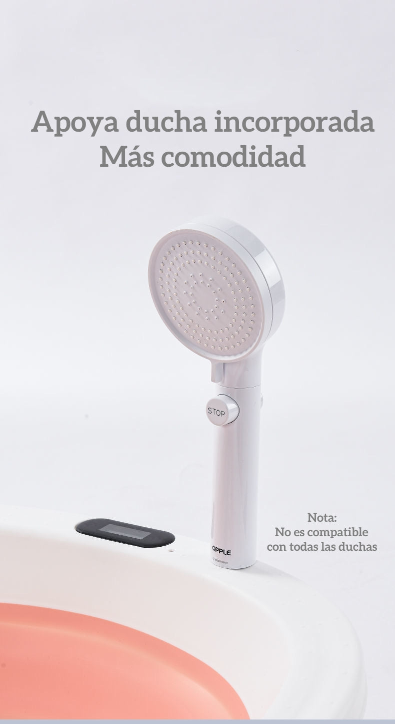 Bañera Plegable Con Cojín Y Más Accesorios Rosada Lubabycas