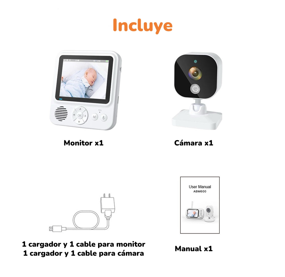 Cámara Monitor Inteligente 720P Pantalla 2,8″ LuBabycas