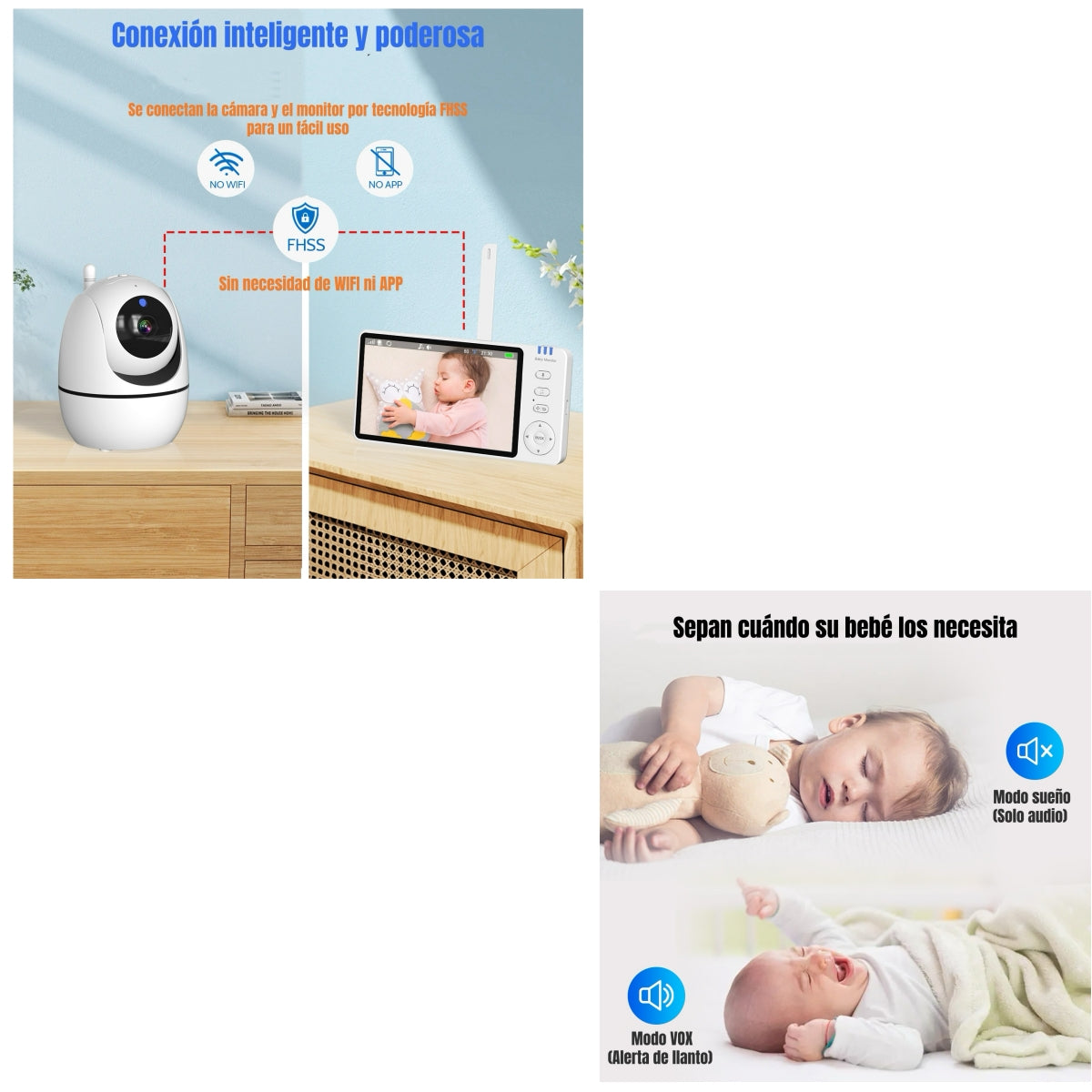 Cámara Monitor Inteligente Premium 7″720P ABM780 LuBabycas