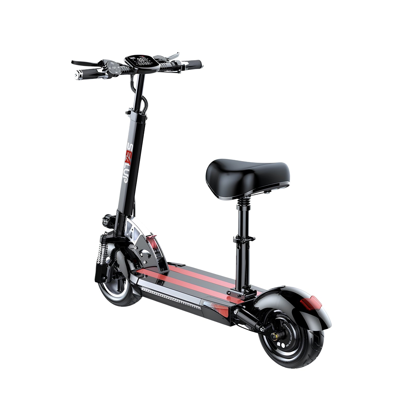 Scooter Adulto Eléctrico Flash 48V 500W 80KM Aluminio Negro