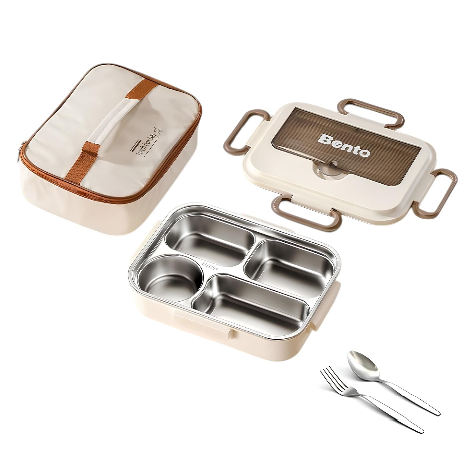 Lonchera Fiambrera Calentadora Con Bolso Térmico LuBabycas