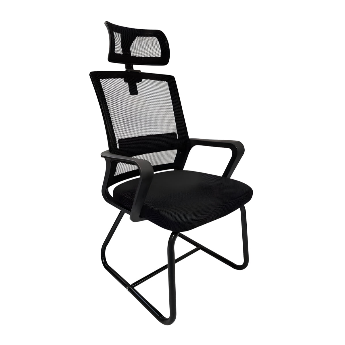 Silla De Escritorio Oficina Con Reposacabezas Polar Negra