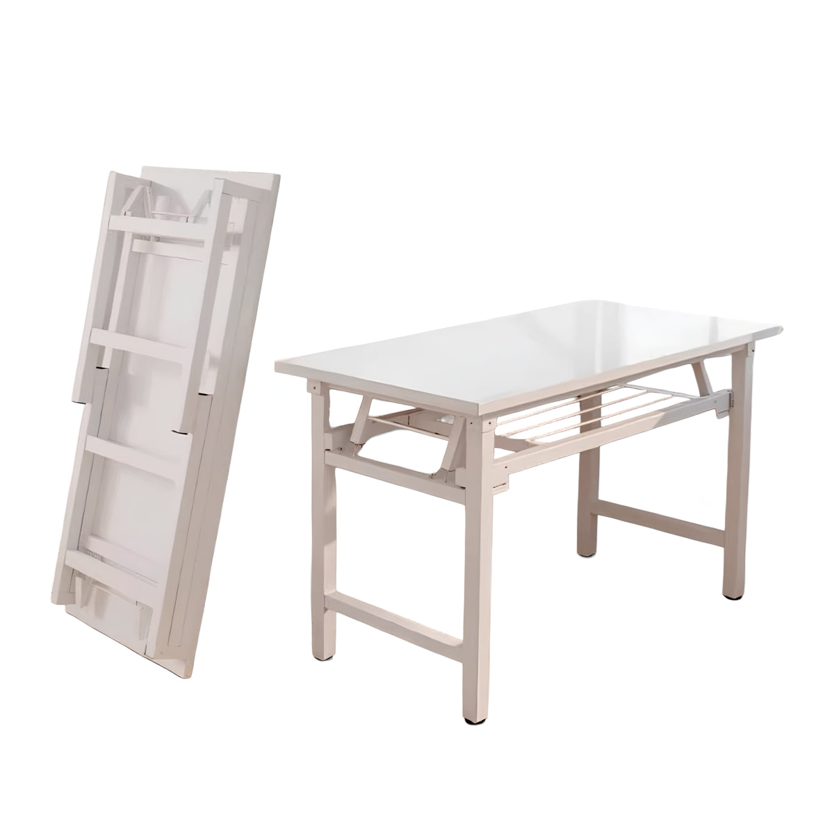 Escritorio Plegable Armado 120x60cm Fold Blanco