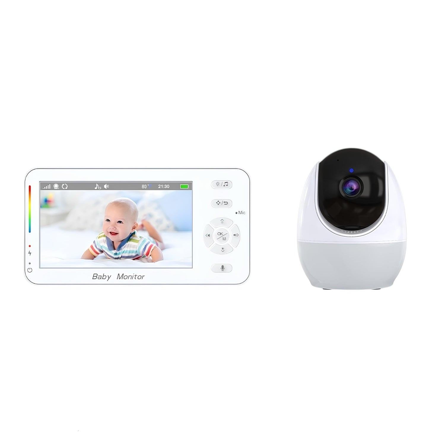 Cámara Monitor LuBabycas Con APP Luz 4,3″1080P ABM206