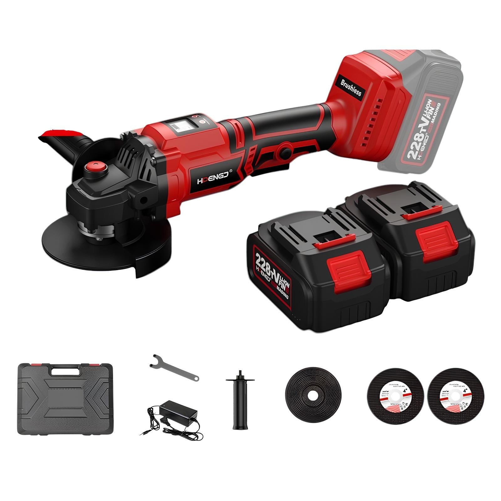 Esmeril Inalámbrico Con 2 Baterías 21V E01