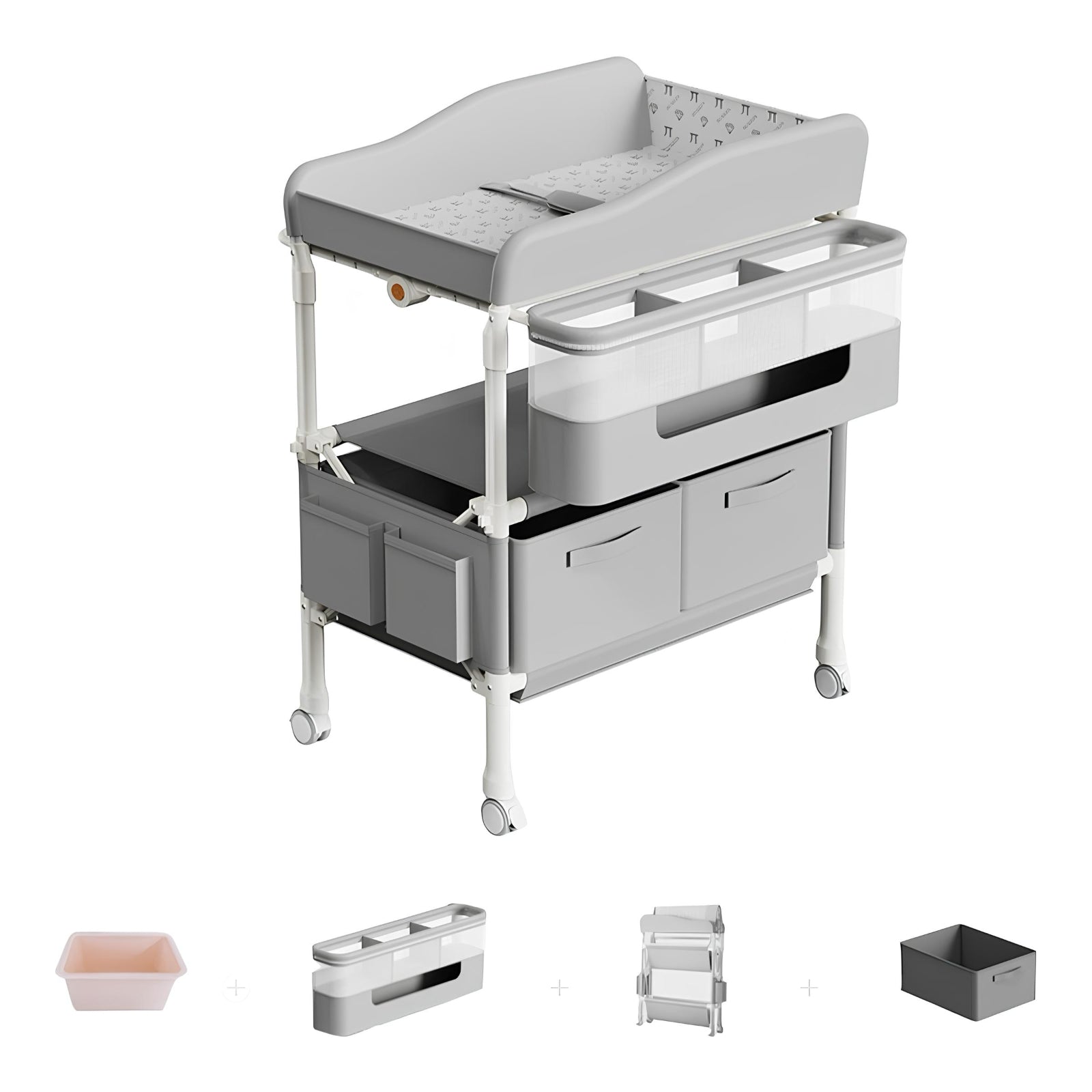 Mudador De Pañales Plegable Gris Accesorios Bless LuBabycas