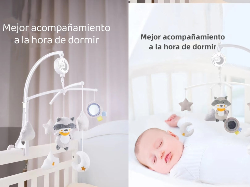 Móvil Musical 360° Con Caja Lubabycas Buho