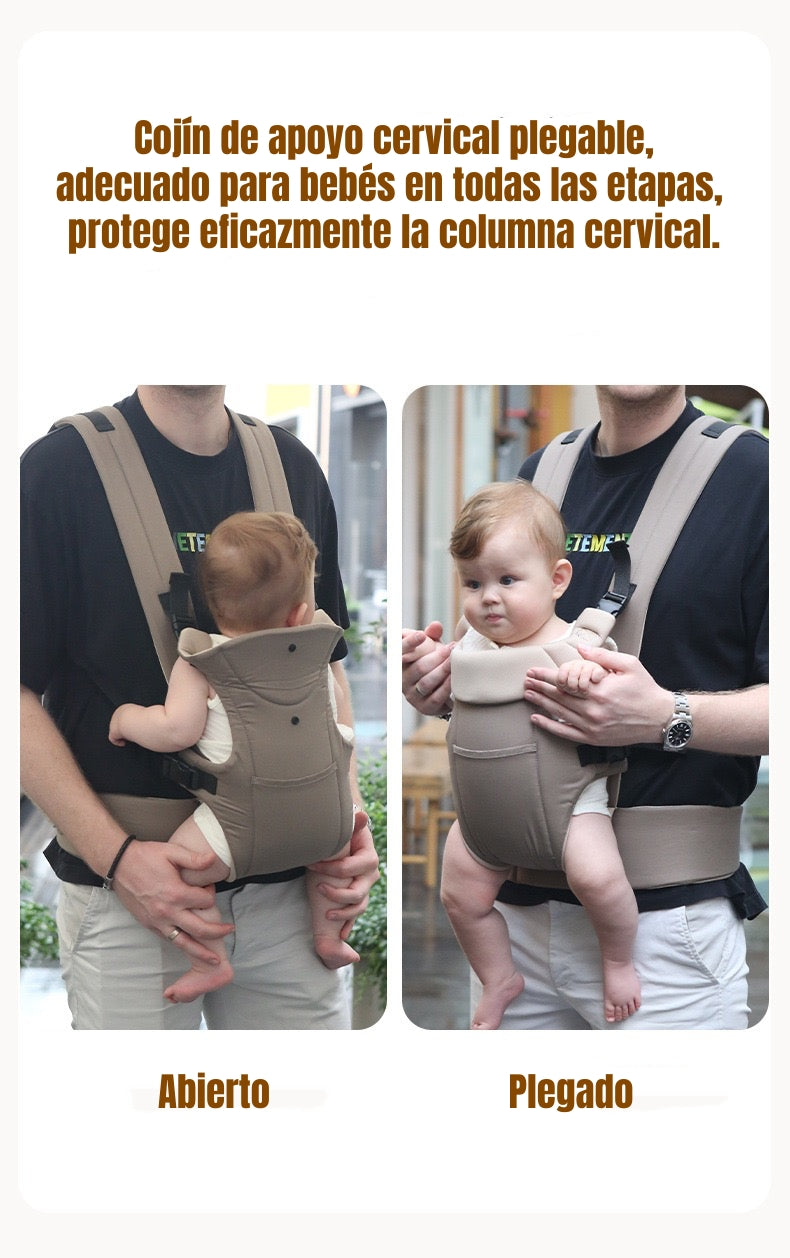 Portabebé Ergonómico Multifuncional Negro Rio By Lubabycas