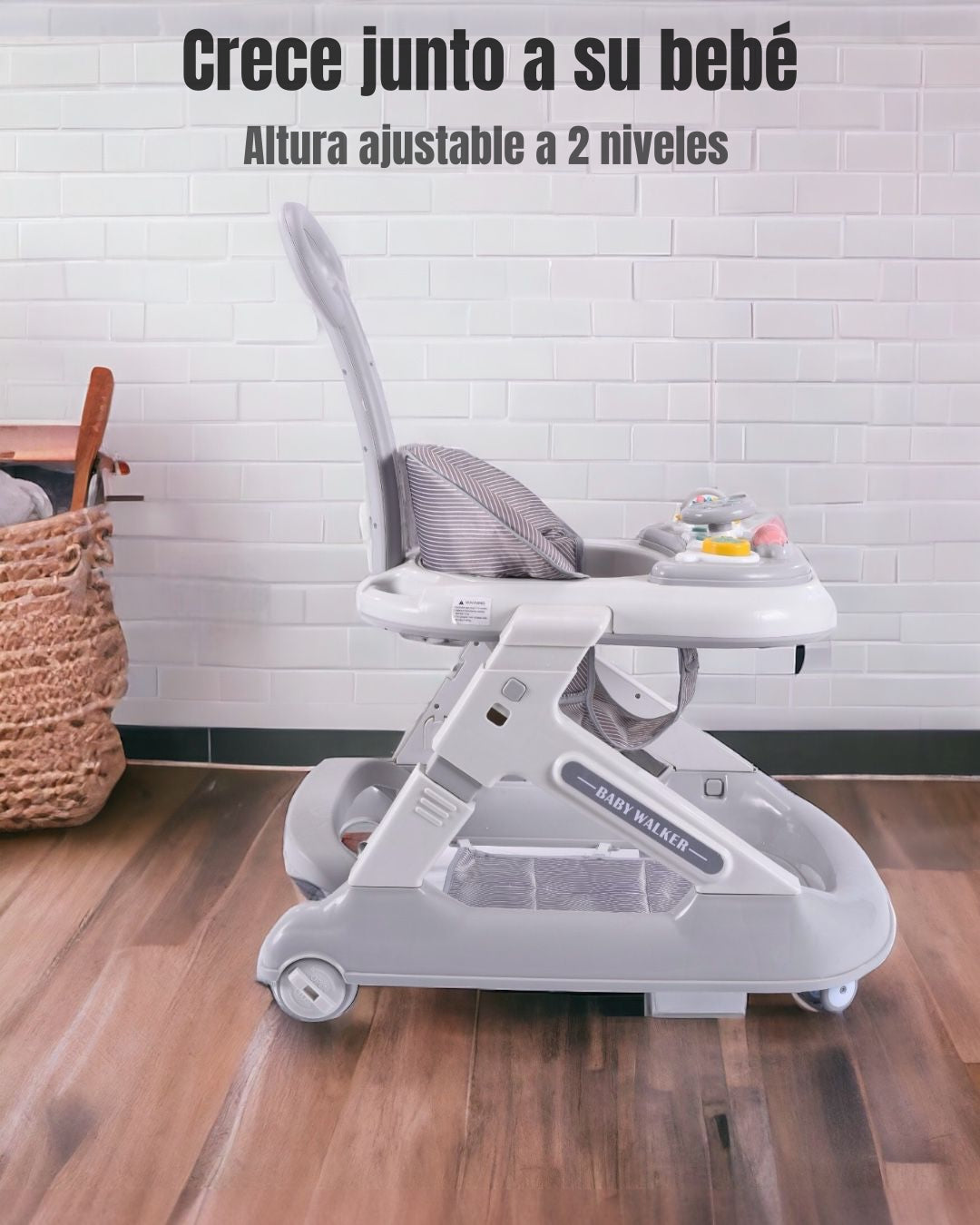 Andador Caminador 5 En 1 Con Apoya Pies LuBabycas Rosado