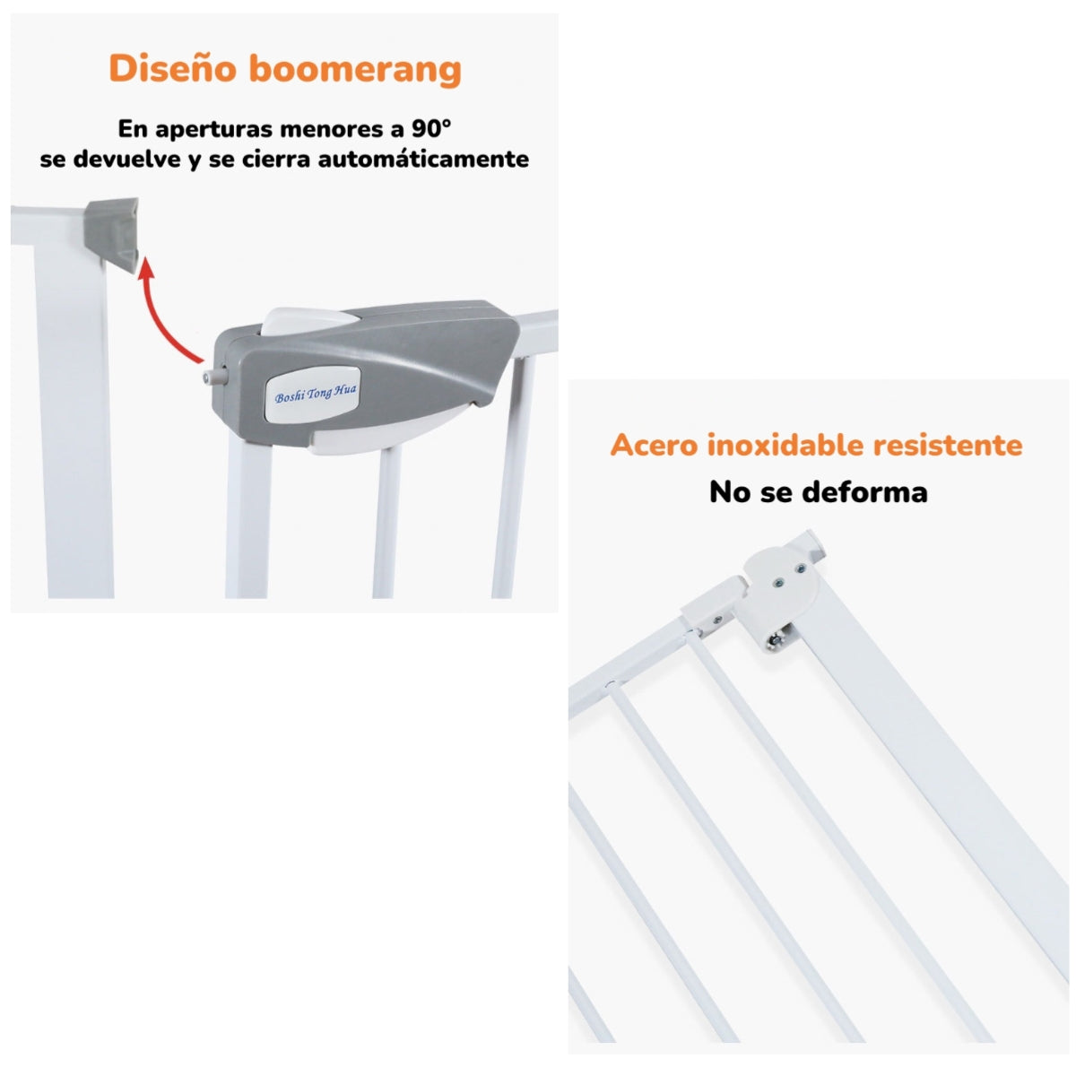 Puerta Seguridad Reja Expandible Para Bebé 77-92cm LuBabycas