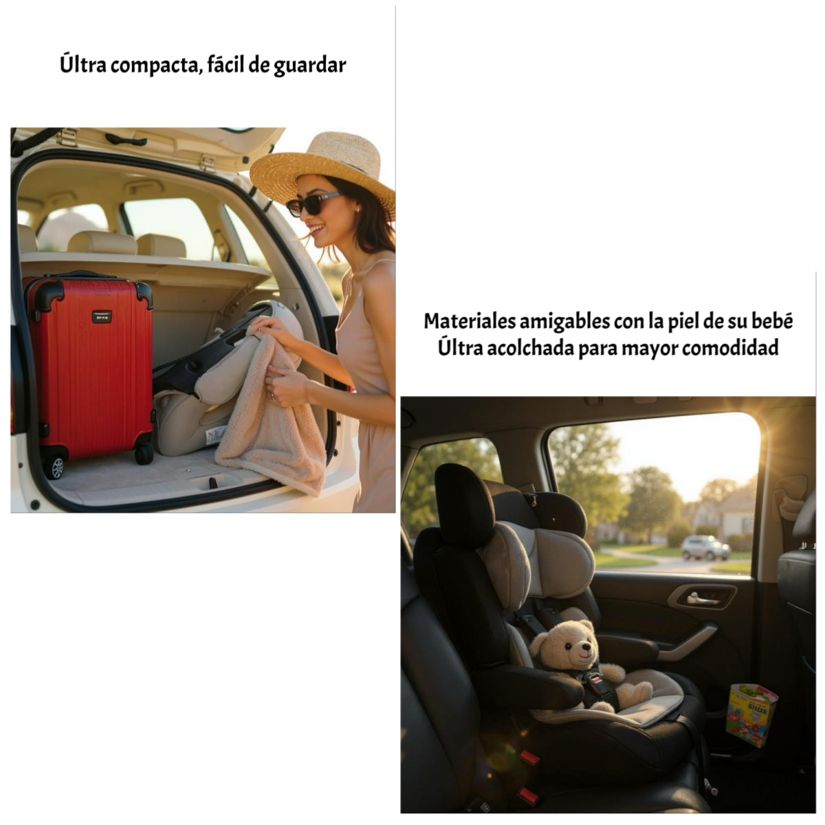 Silla De Auto Butaca 9-36KG 12 Años Rosada RA-E LuBabycas
