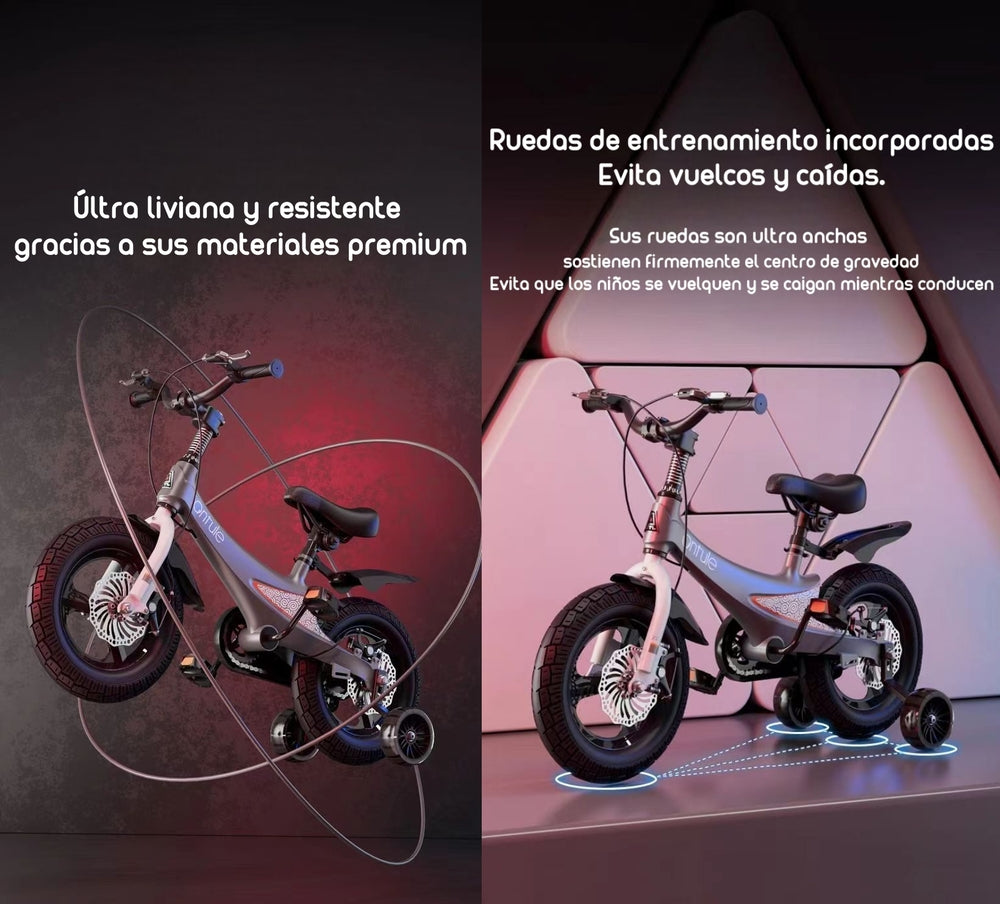 Bicicleta Infantil 5-8 Años Niña Aro 16 Lubabycas Rosada
